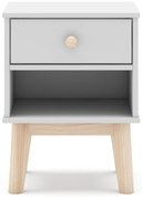 Бяло детско нощно шкафче Esteban - Marckeric