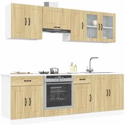 3314824 vidaXL Комплект кухненски шкафове от 8 части Kalmar, инженерно дърво