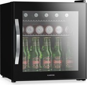 Klarstein Beersafe хладилник за напитки със стъклена огледална врата | 44 x 48 см | LED вътрешно осветление