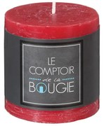 Свещ без аромат atmosphera Olia, Кръгла, 6.7x7 cm - Червен