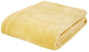Жълто одеяло от микроплюш 130x170 cm Raschel Velvet – Catherine Lansfield