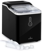 Klarstein Chillout, ледогенератор, кръгли кубчета лед, 12 кг / 24 часа, резервоар за вода: 1,5 л, черен
