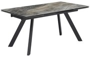 Разтегателна трапезна маса BARCIN - сив / кафяв