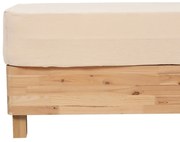 Еластичен чаршаф atmosphera Flora, 160x200 cm - Бежов