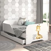 Детско легло 140 x 70 cm с мотив на жираф