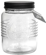 Old Fashioned Буркан с метална винтова черна капачка 1lt (212987-BL-SS4)