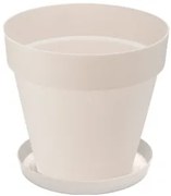 Саксия Yali - 46.5 х 42.5 см - Бяла