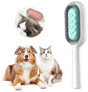 Гребен за кучета и котки HAPPY PAWS 1924, 33х30х23 см, Подходящ за всички видове козина, Бял/зелен