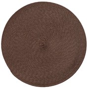Horecano - Подложка за хранене кръгла ф38см PVC тъмно кафява (9970)
