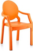 Детски стол с подлакътник - оранжаво (CM-410)