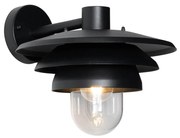 Дизайнерска външна стенна лампа черна IP44 - Morty