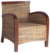 242025 vidaXL Кресло, ръчна изработка, ратан