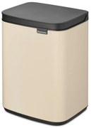Кош за боклук Brabantia Bo Small 1008865, 4 л, Плавно и безшумно отваряне, Противоплъзгаща основа, Бежов