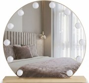 Огледало LED HOLLYWOOD L. Gold 50 cm
