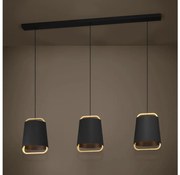 Eglo 390186 - Пендел CAMALOZA 3xE27/40W/230V черен