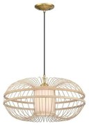 Westinghouse 61255 - Пендел TULCEA 1xE27/60W/230V бамбук