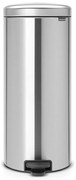 Кош за боклук с педал Brabantia NewIcon 649056, 30 л, Плавно затваряне, Противоплъзгаща основа, Инокс/Мат