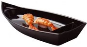 Horecano - Меламиново плато за суши тип лодка 30,2x14,1xh3,6см черно SHIBUI-(113312BK)