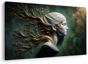 Картина на платно – Спокойна богиня с клони на живота