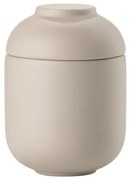 Бежов керамичен органайзер за баня за памучни тампони Sensu – Zone