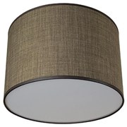 Плафон ЛИОН, ø300, патина, абажур Сами Кафяв, 1xE27