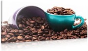 Картина на платно – Чашки с кафеени зърна