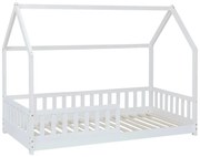 Детско легло Монтесори atmosphera Bosco, 90x190 cm, MDF, Бял