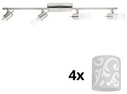 Eglo - LED точкови лампи MY CHOICE 4xE14/4W/230V хром/бяло