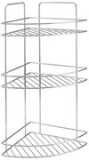Стоманен рафт за баня в блестящо сребрист цвят Luxy – Metaltex