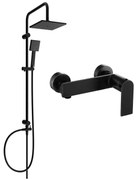 Mexen Tord комплект душ за монтаж на външна стена с душ глава и душ батерия Zero, черен - 71140200-70