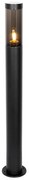 Модерна външна стълбова лампа черна 110 см IP44 - Rox