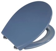 WENKO 22403100-WC тоалетно седало SAMOS 44,5x37,5 cm синьо/сребристо