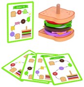Tooky Toy - Дървена игра за нанизване, Направи сандвич