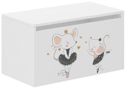 Детска кутия за съхранение с дизайн на мишле – 40 × 40 × 69 cm