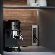 BACHMANN Модул CASIA 2 с 3x Шуко, цвят ИНОКС, с възможност за ъглов монтаж, захранващ кабел 2м, - B932.000