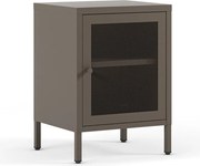 Сиво нощно шкафче Fayna – Marckeric