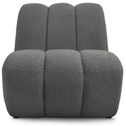 Тъмносиво кресло от прежда с примки от букле Janissaire – Bobochic Paris