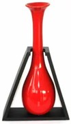 Ваза керамична червена Н147/5344-0369/