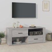 823105 vidaXL ТB шкаф, сив сонома, 100x35x40 см, инженерно дърво