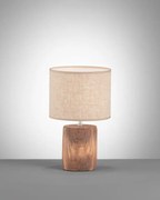 Настолна лампа F&amp;H Malik-Diameter: 20 cm-Beige