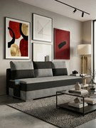 Разтегателен диван Atlas-Gray - Black