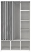 Бяло-сив гардероб 105x180 cm Kit - Tvilum