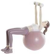 Декоративна фигурка DKD Home Decor Розов Смола Yoga (18,5 x 8 x 17,5 cm)