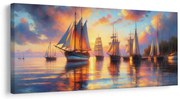 Картина на платно – Вечер в пристанището