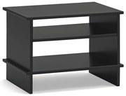 Черно нощно шкафче с рафтове Inari – Teulat