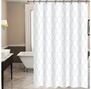 Завеса за душ TORO EASY 178x199 см бяла/сива