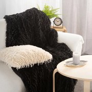 Пухкаво одеяло с подплата от полар - черно Ширина: 130 см | Дължина: 170 см