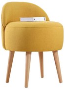 Табуретка NIKI, диаметър 46 см, жълта