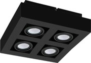 Eglo 31065 - LED точково осветително тяло MENDOZA 4xLED/4,7W/230V 3000K черно
