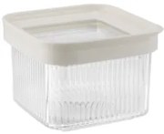 Horecano - Пластмасова кутия за съхранение квадратна 550мл 11,3x11,3xh8,3см кремава HOME-(32106C)